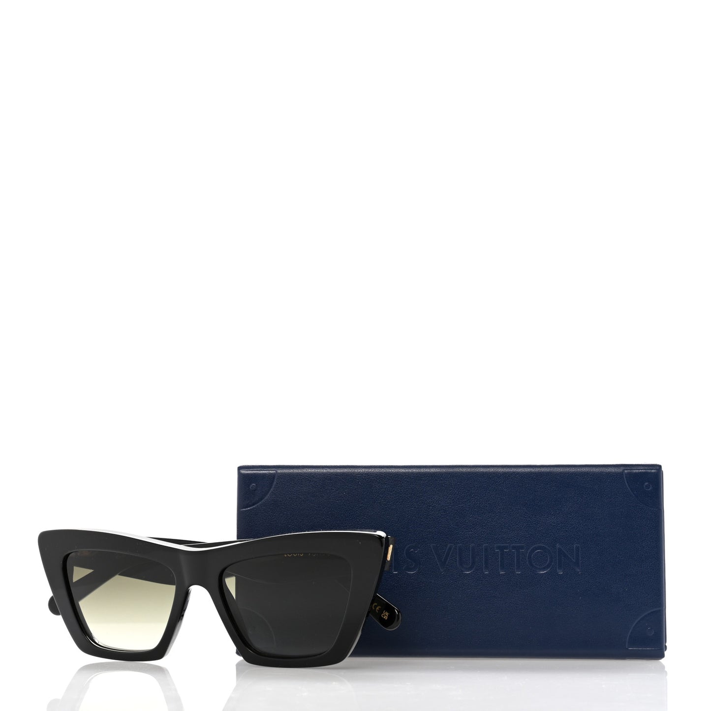 Acetate LV Fame Cat Eye Sunglasses Z1723W Black