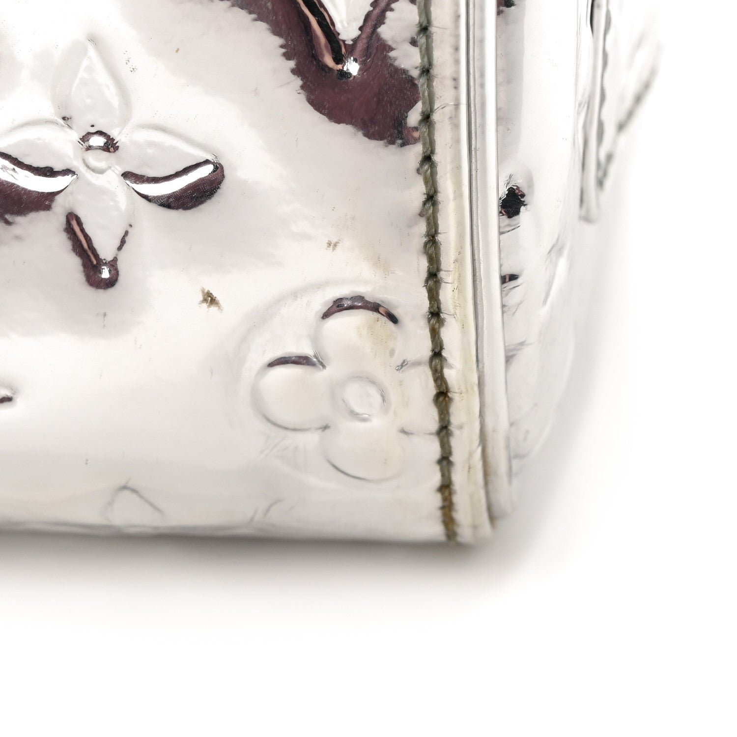 Louis Vuitton Monogram Miroir Speedy 35 Silver 12 of 19