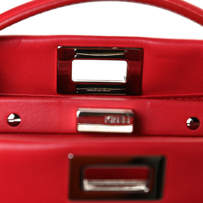 Fendi Nappa Mini Peekaboo Iconic Satchel Fiamma 11 of 24