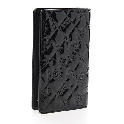 Chanel Patent Calfskin Lucky Symbols Yen Wallet Black 2 of 8