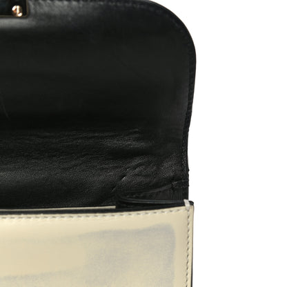 Valentino Garavani Vitello Small Glam Lock Rockstud Flap Black Light Ivory 9 of 17