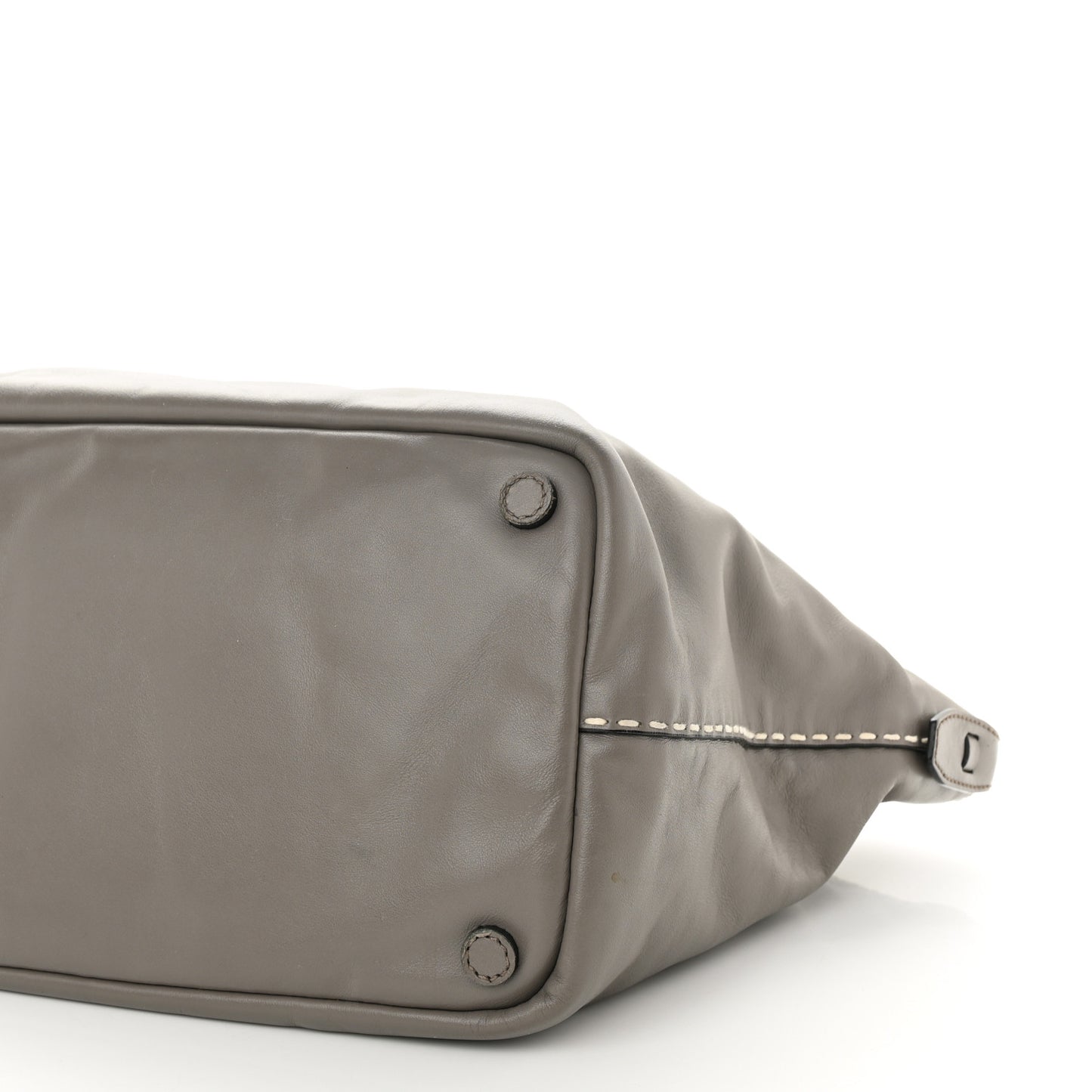 City Calf Small Hand Stitched Zip Tote Calce