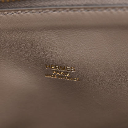 Hermes Taurillon Clemence Bolide 31 Etain 6 of 9