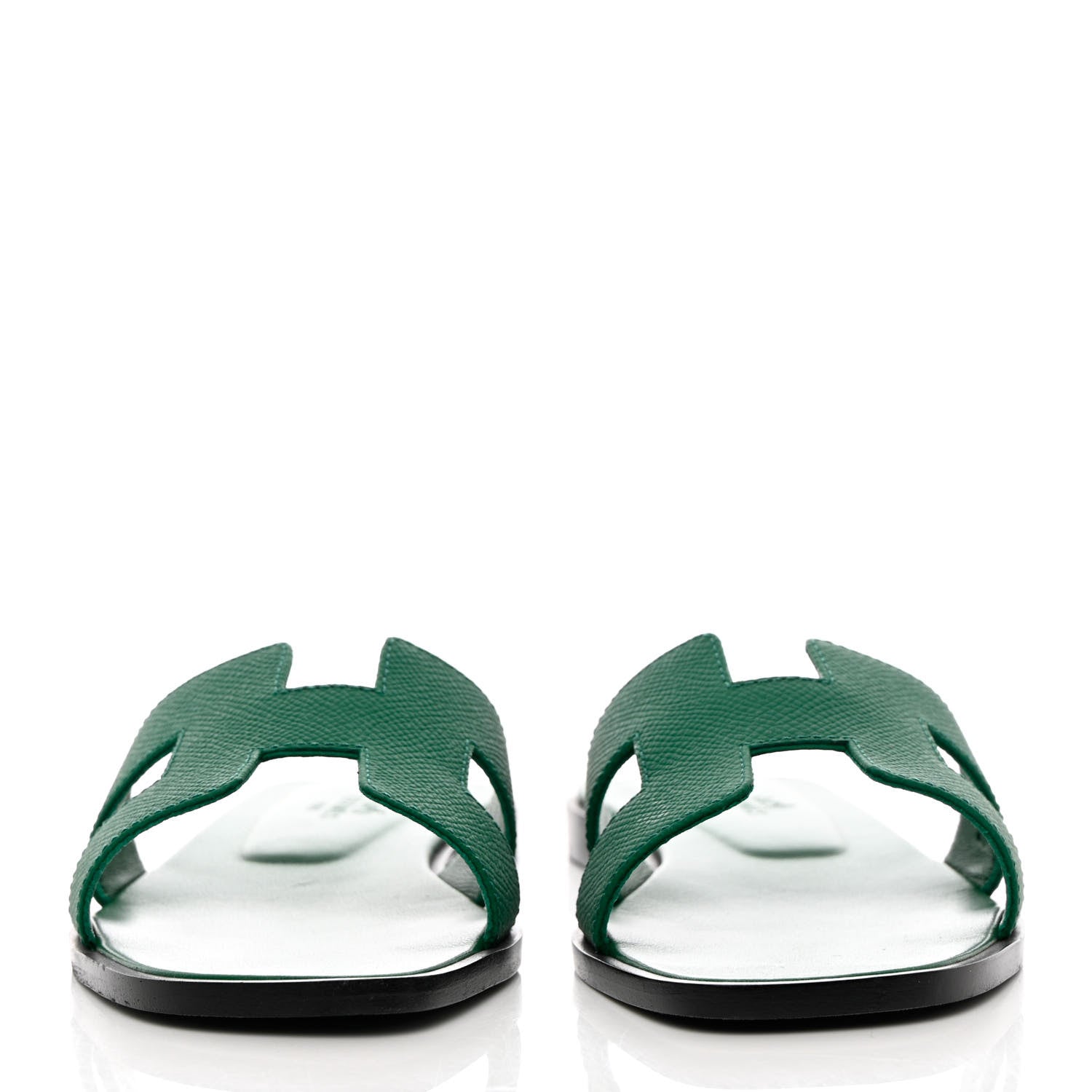 Hermes Epsom Oran Sandals 36 Vert Emeraude 2 of 10