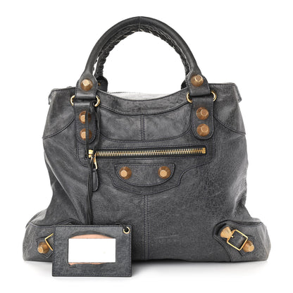 Balenciaga Chevre Giant 21 Gold Hardware Brief Anthracite 1 of 15