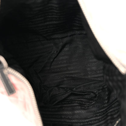 Prada Tessuto Nylon Impuntutato Quilted Shoulder Bag Rosa Black 5 of 11