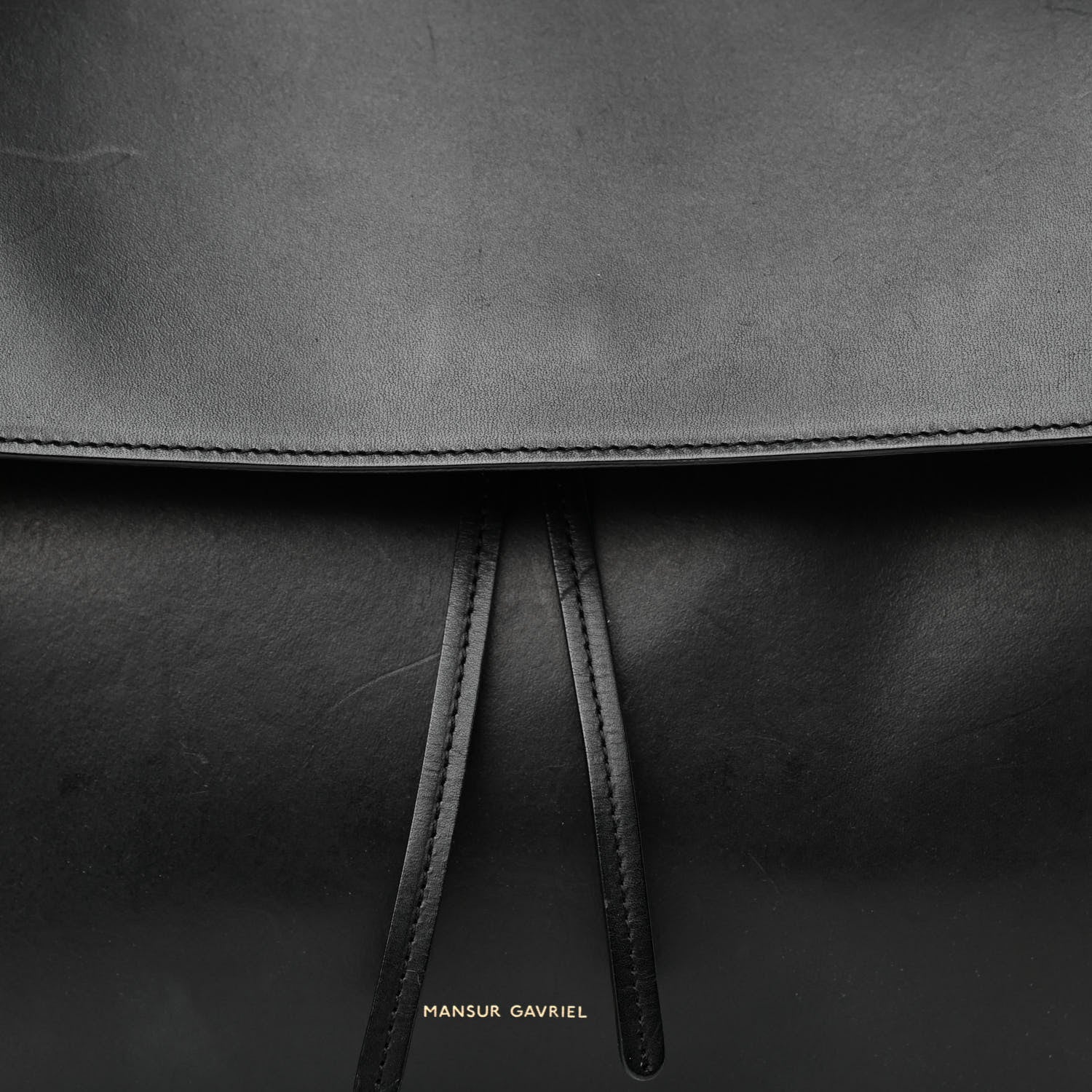 Mansur Gavriel Calfskin Lady Bag Black Flamma 8 of 14
