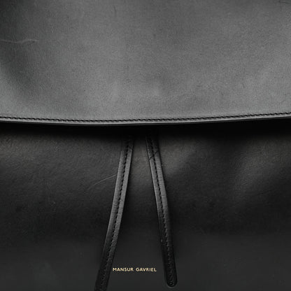 Mansur Gavriel Calfskin Lady Bag Black Flamma 8 of 14