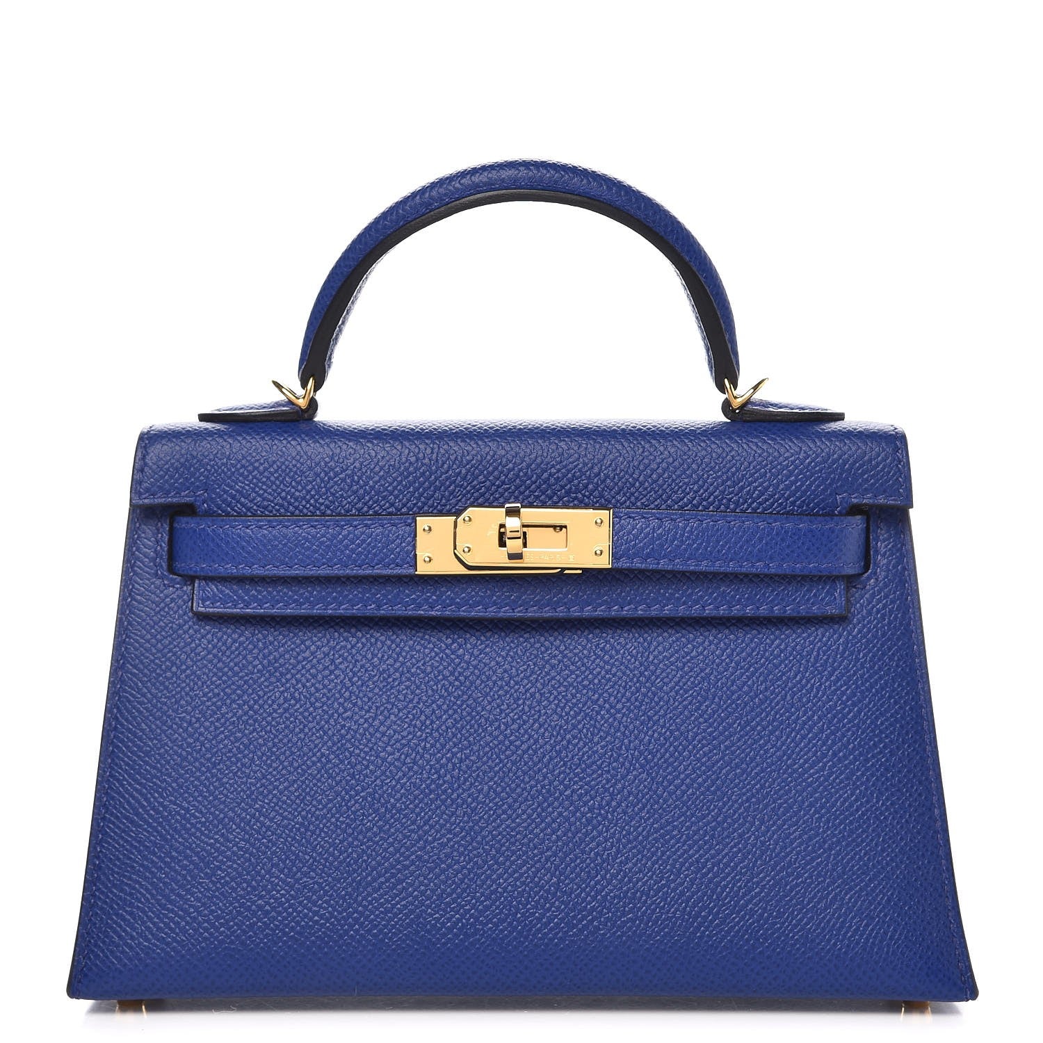 Hermes Epsom Mini Kelly Sellier 20 Bleu Electrique 1 of 25