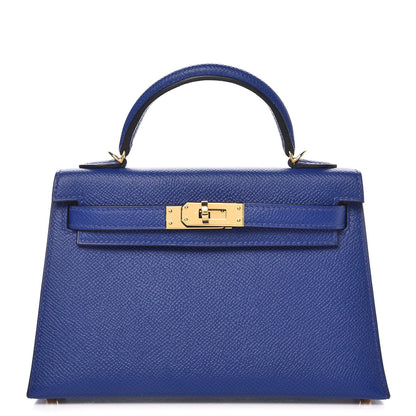 Hermes Epsom Mini Kelly Sellier 20 Bleu Electrique 1 of 25