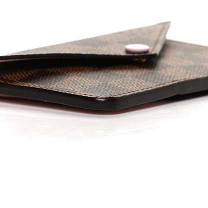 Louis Vuitton Damier Ebene Recto Verso Card Holder Rose Ballerine 7 of 11