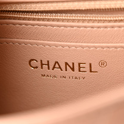 Chanel Lambskin Quilted Mini Square Flap Beige 6 of 10