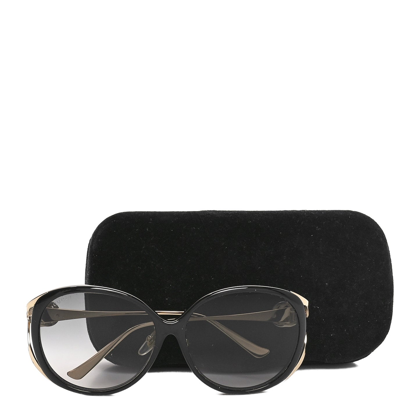 Metal Oversized Round Frame GG0225S Sunglasses Gold