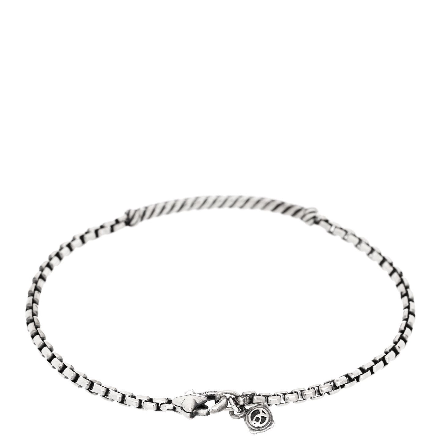 Sterling Silver Diamond Petite Pave Metro Bar Bracelet