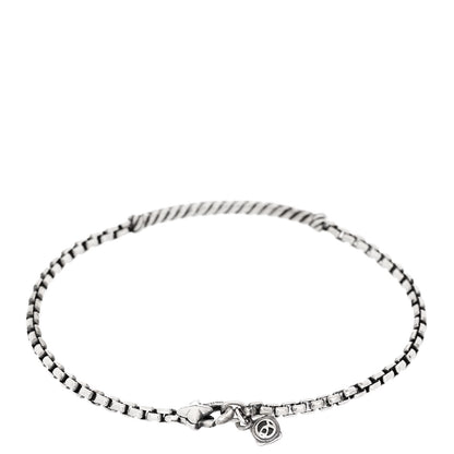David Yurman Sterling Silver Diamond Petite Pave Metro Bar Bracelet 2 of 4