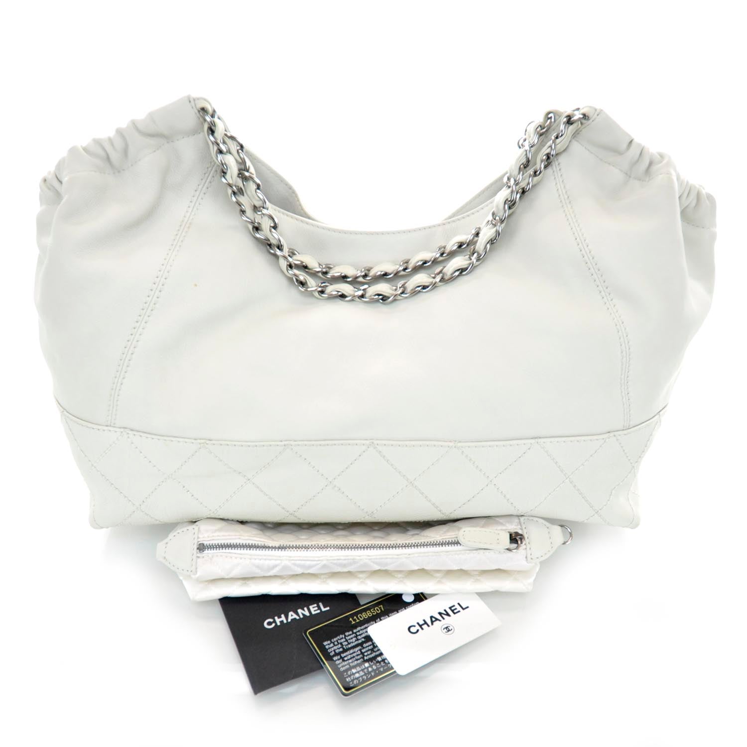 Chanel Leather Baby Coco Cabas Ivory 3 of 9