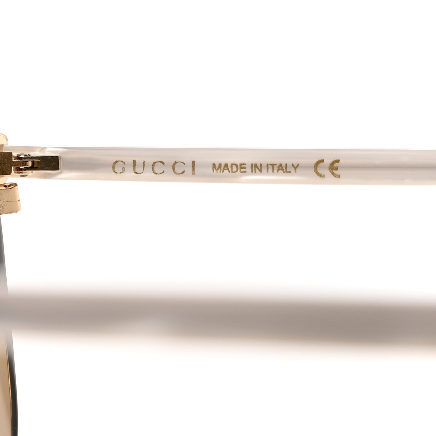 Round Metal Sunglasses GG0244S Gold