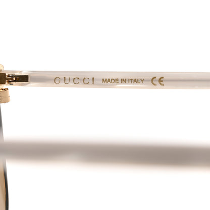 Gucci Round Metal Sunglasses GG0244S Gold 6 of 8