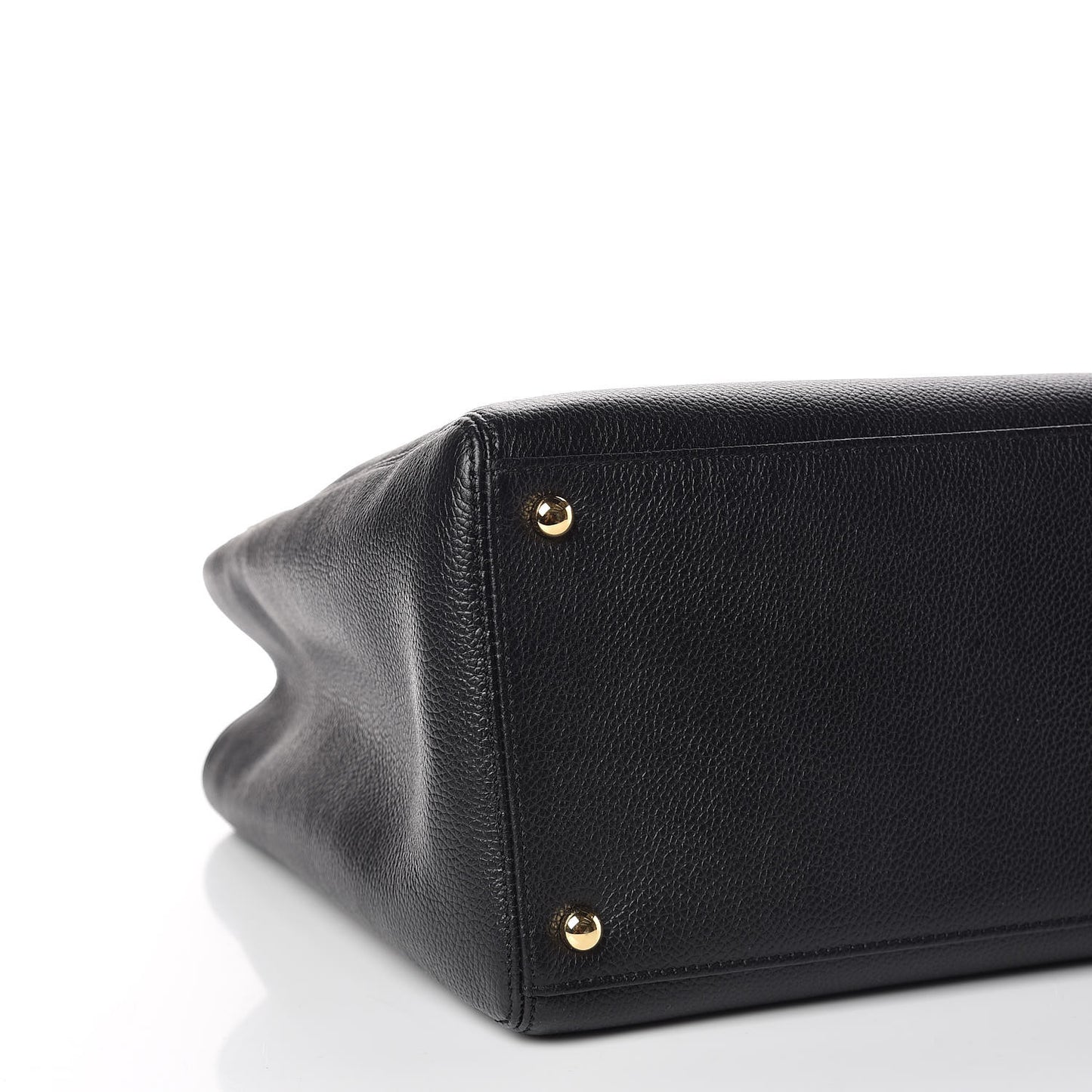 Calfskin Cerf Shopper Tote Black