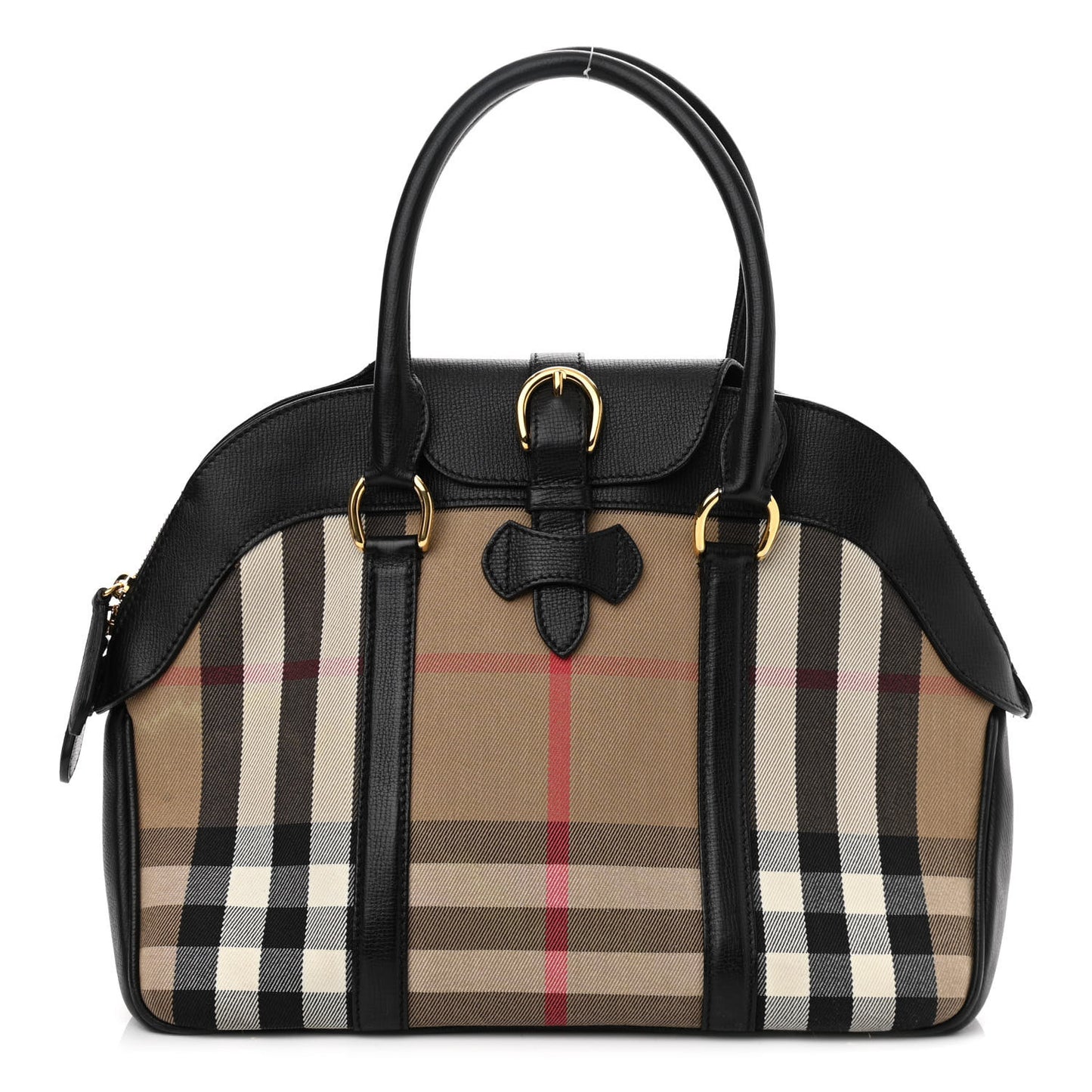 Derby Calfskin House Check Milverton Satchel Black