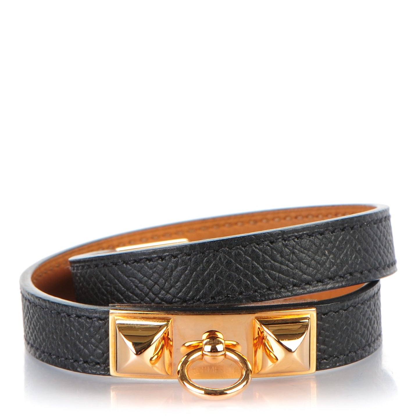 Epsom Rivale Double Tour Bracelet M Black
