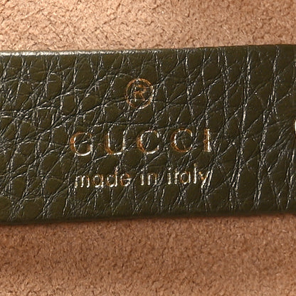 Gucci Grained Calfskin Softbit Maxi Shoulder Bag Forest Green 7 of 11