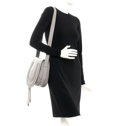 Chloe Calfskin Medium Marcie Round Crossbody Bag Cashmere Grey 2 of 7