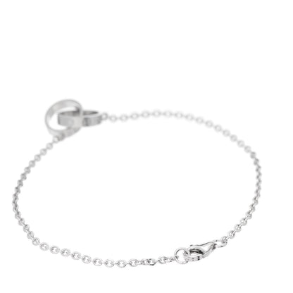 Cartier 18K White Gold Interlocking LOVE Bracelet 3 of 7
