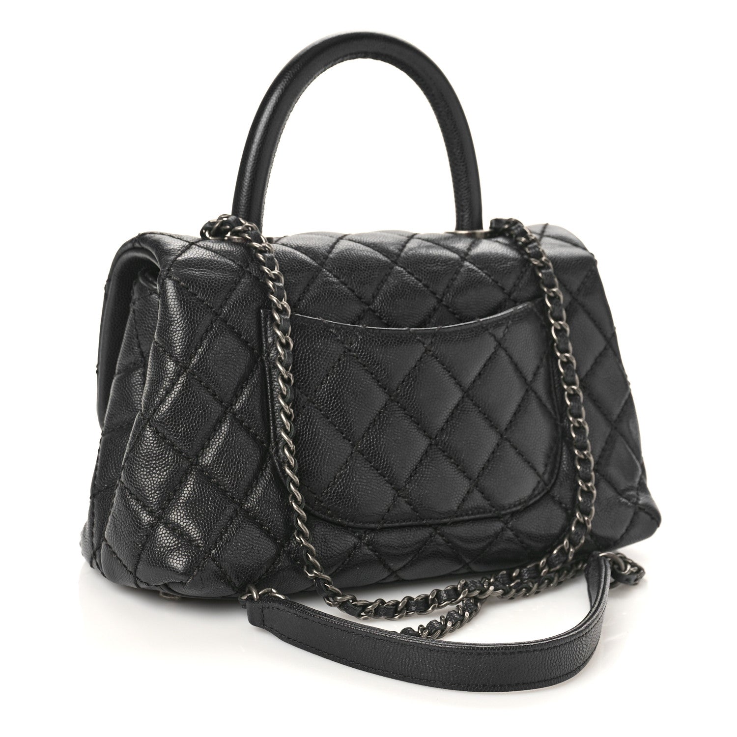 Chanel Caviar Quilted Mini Coco Handle Flap Black 3 of 9
