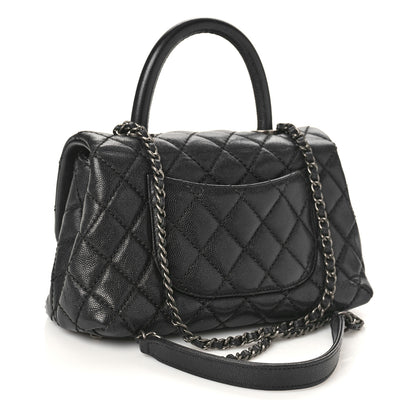 Chanel Caviar Quilted Mini Coco Handle Flap Black 3 of 9