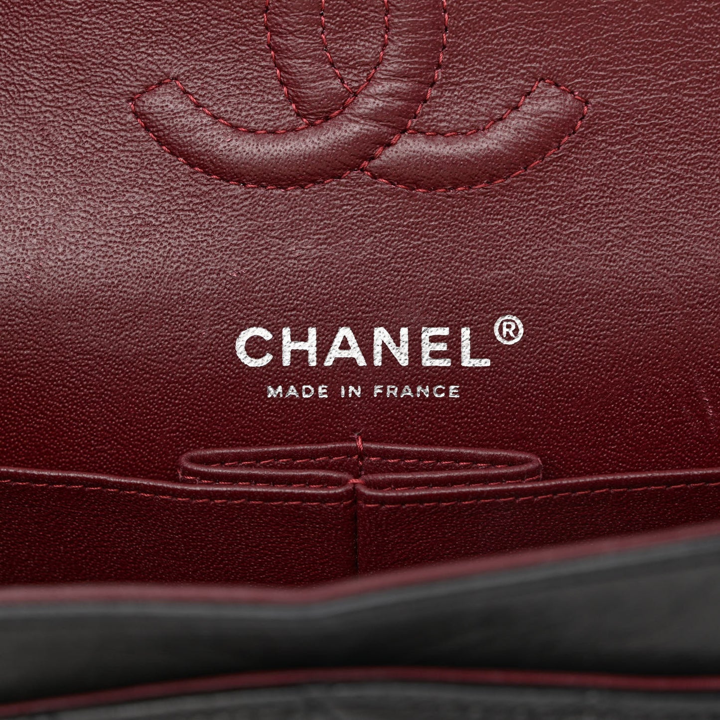 Lambskin Quilted Small Double Flap Black