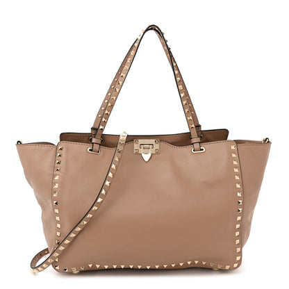 Valentino Garavani Vitello Medium Rockstud Tote Alpaca 1 of 13