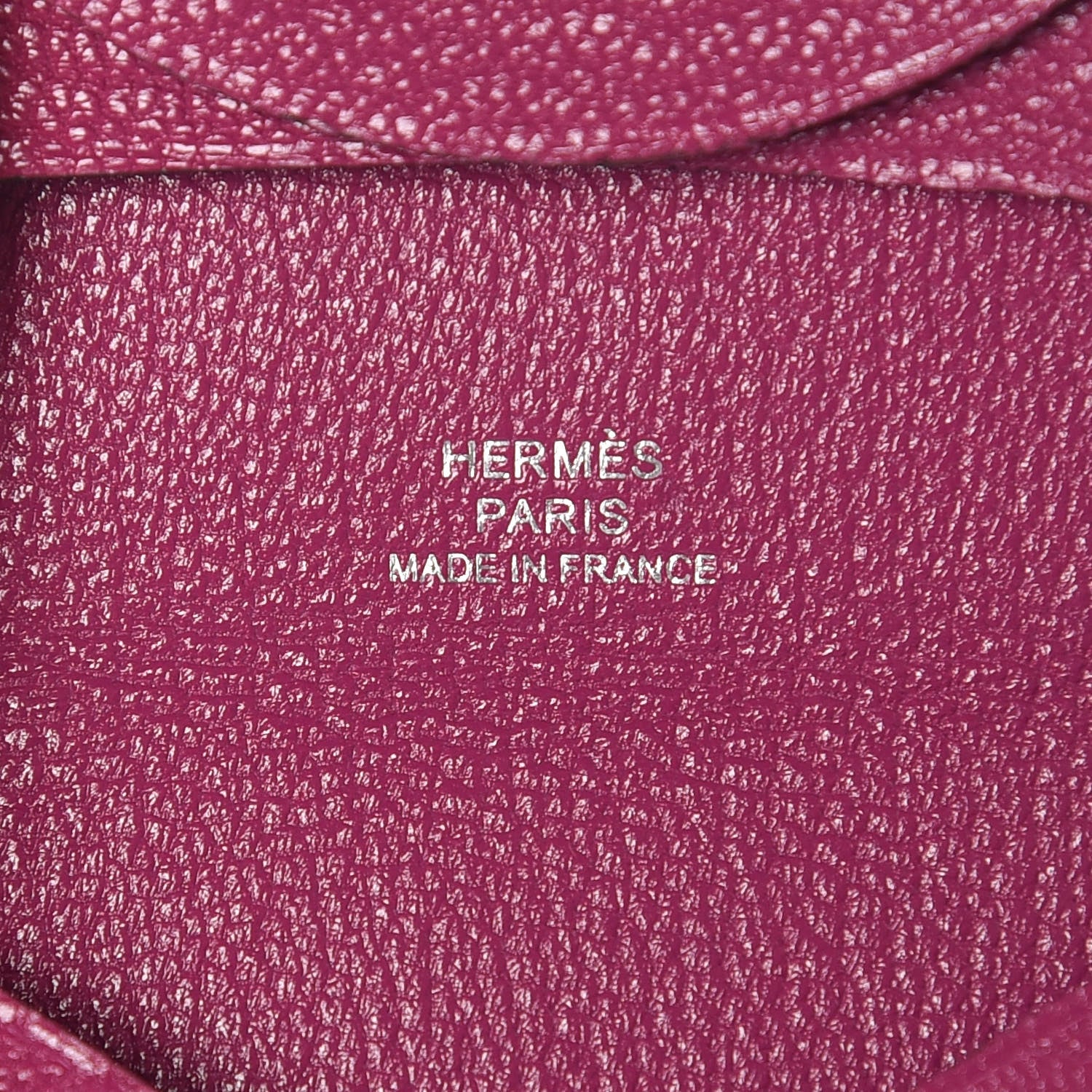 Hermes Chevre Mysore Bastia Coin Purse Rose Pourpre 7 of 8