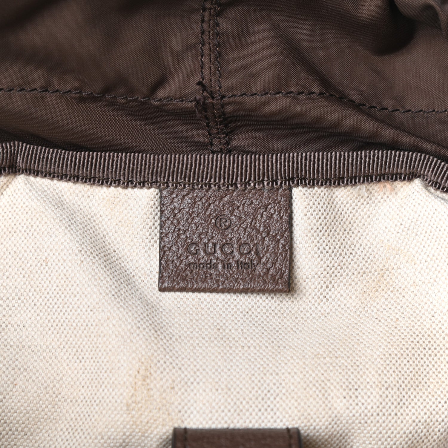 Gucci GG Supreme Monogram Medium Ophidia Double Buckle Backpack Brown 6 of 9