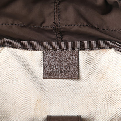 Gucci GG Supreme Monogram Medium Ophidia Double Buckle Backpack Brown 6 of 9