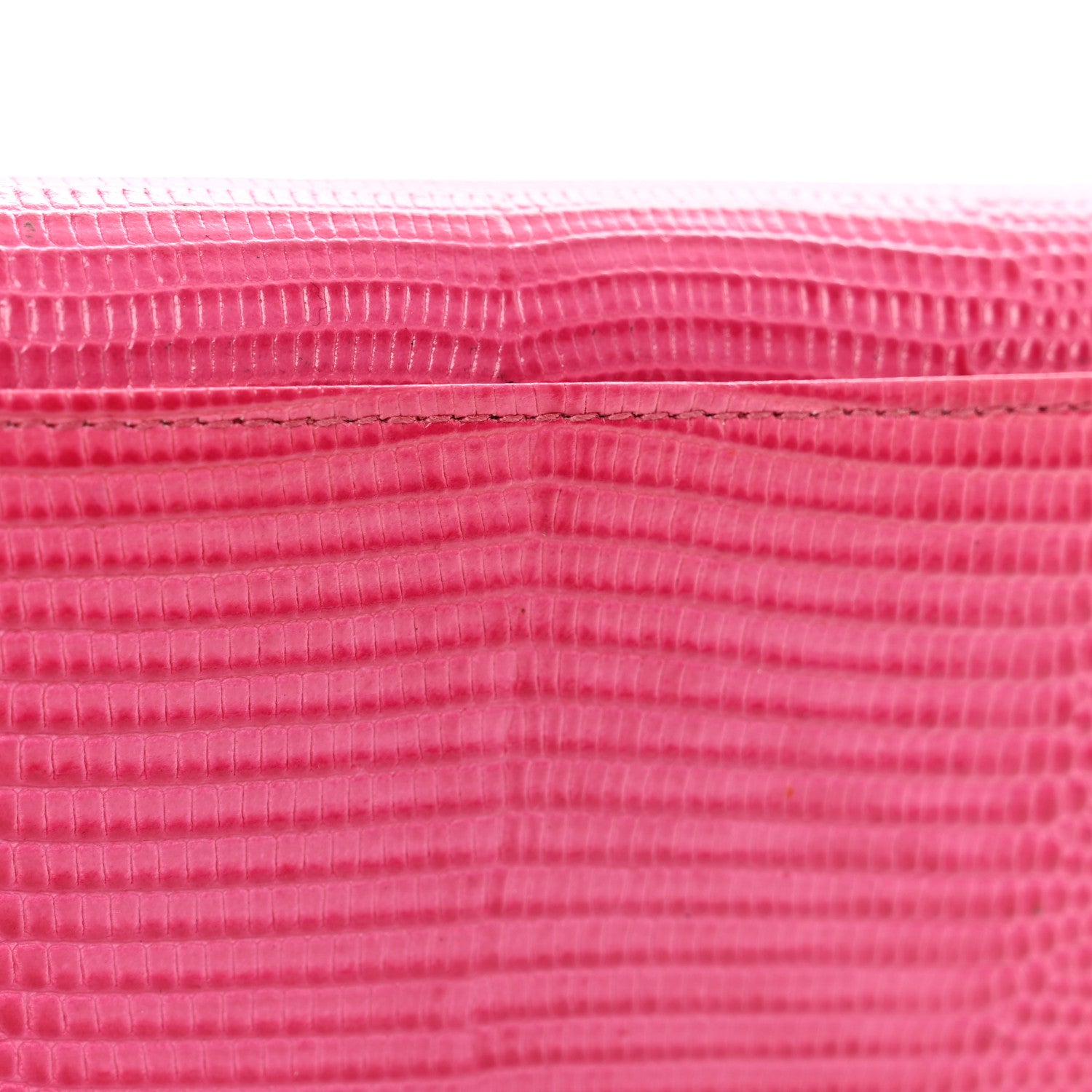 Dolce & Gabbana Iguana Calfskin Embossed Dauphine Boom Embellished Wallet Pink Multicolor 7 of 7