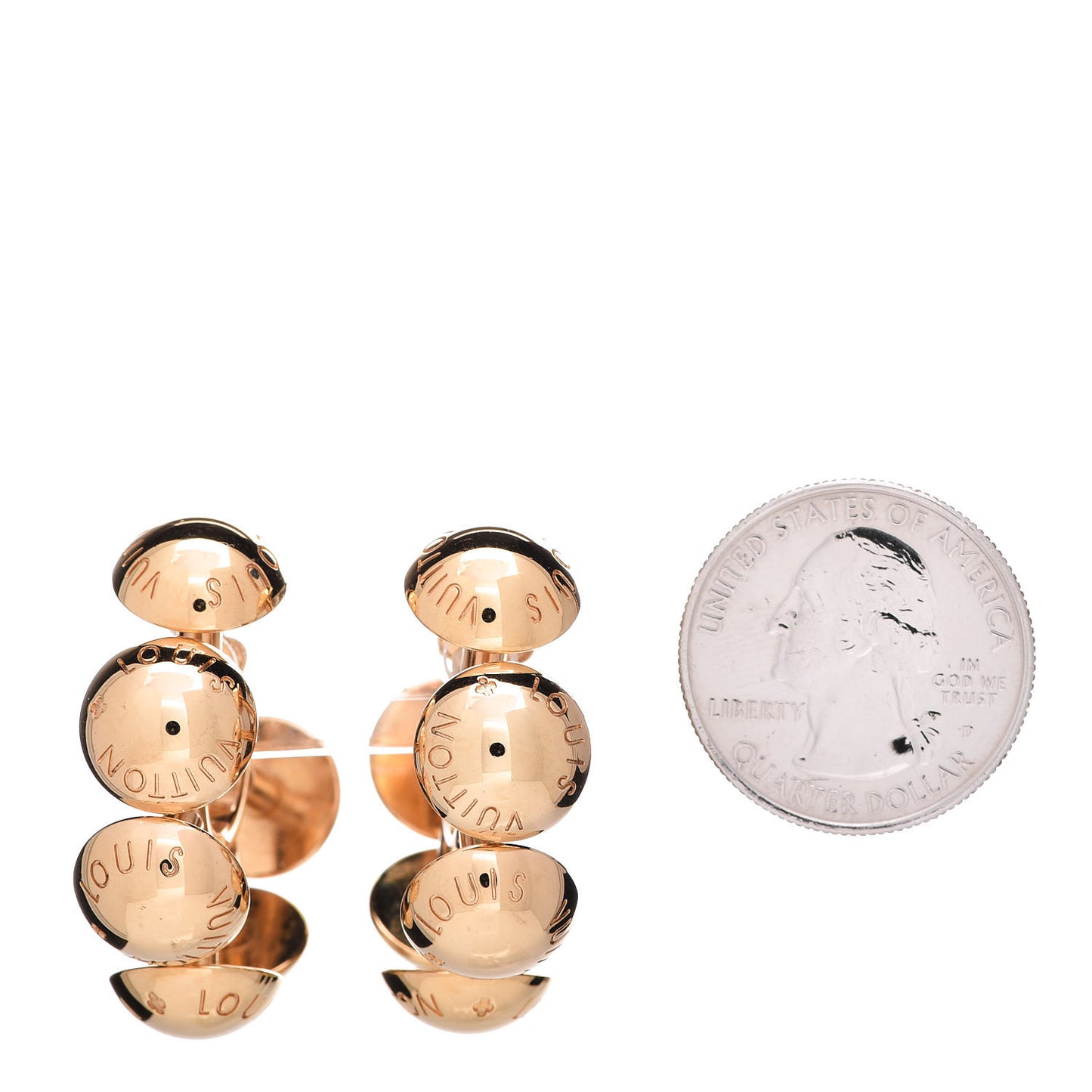Studdy Hoop Earrings MM Gold Pink Silver