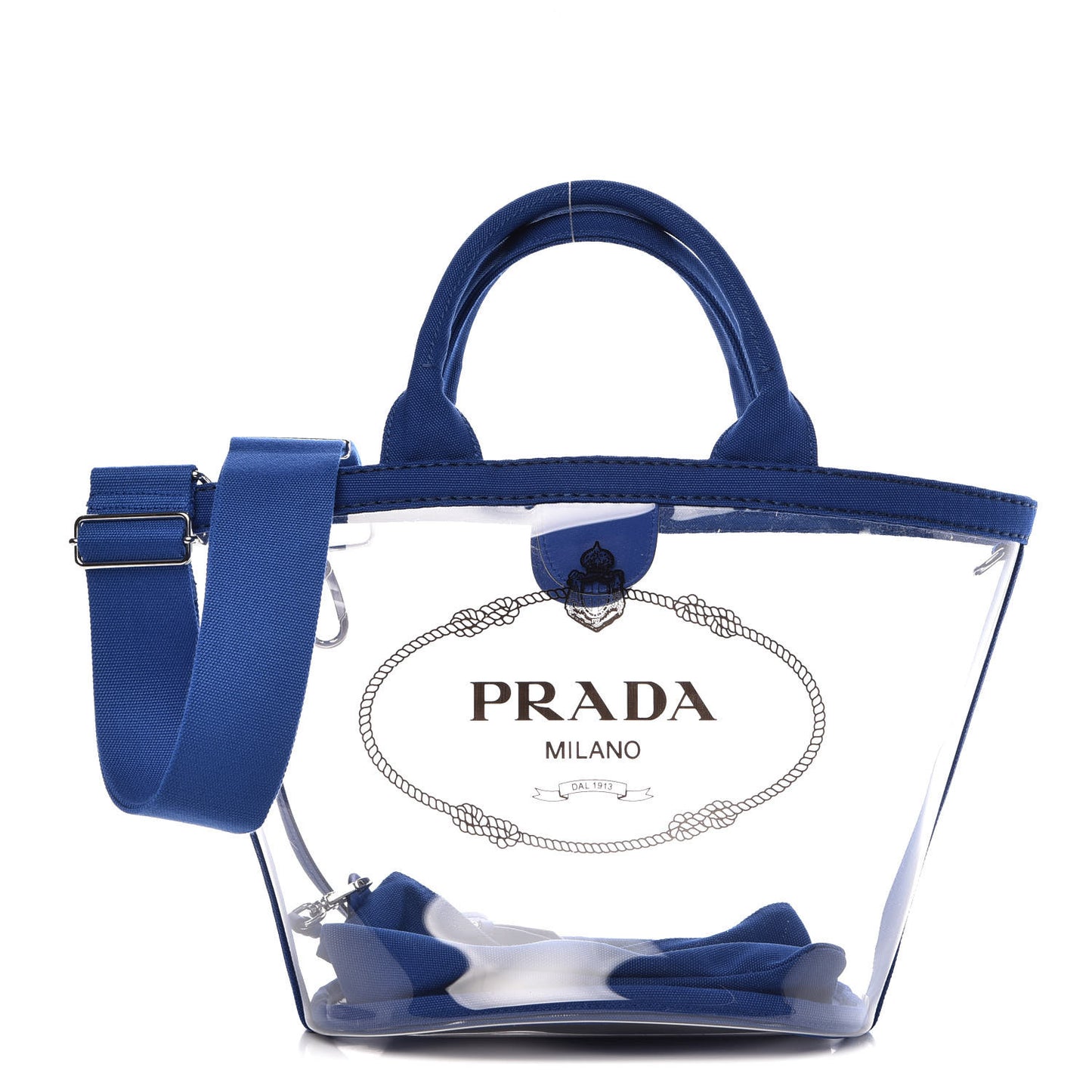 Plexiglass Canapa Small Shopper Tote Cobalto