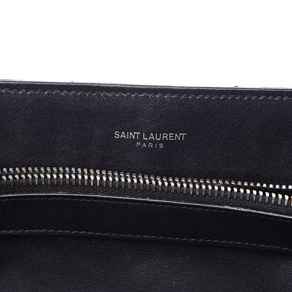 Saint Laurent Calfskin Y Quilted Monogram Medium Loulou Chain Satchel Black 7 of 16