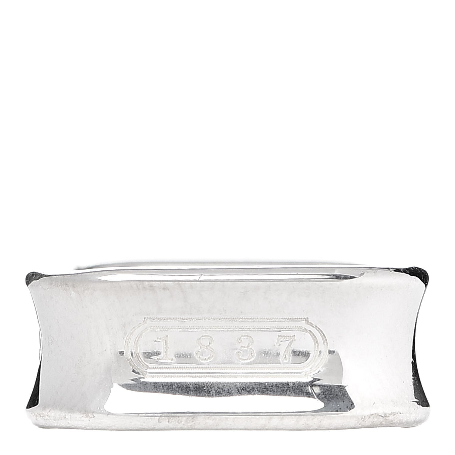 Tiffany Sterling Silver 1837 Square Ring 48 4.5 3 of 4