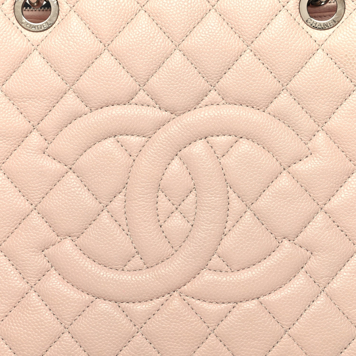 Chanel Caviar Quilted Grand Shopping Tote GST Light Pink 9 of 15