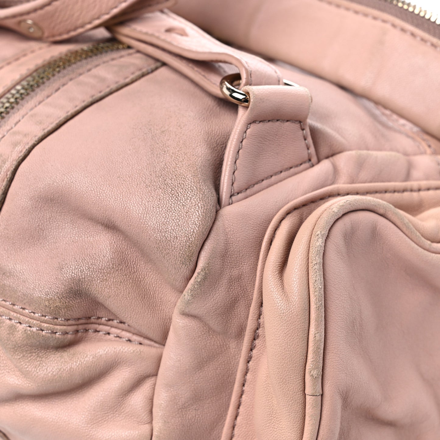 Lambskin Mini Marti Backpack Pink Gold Hardware