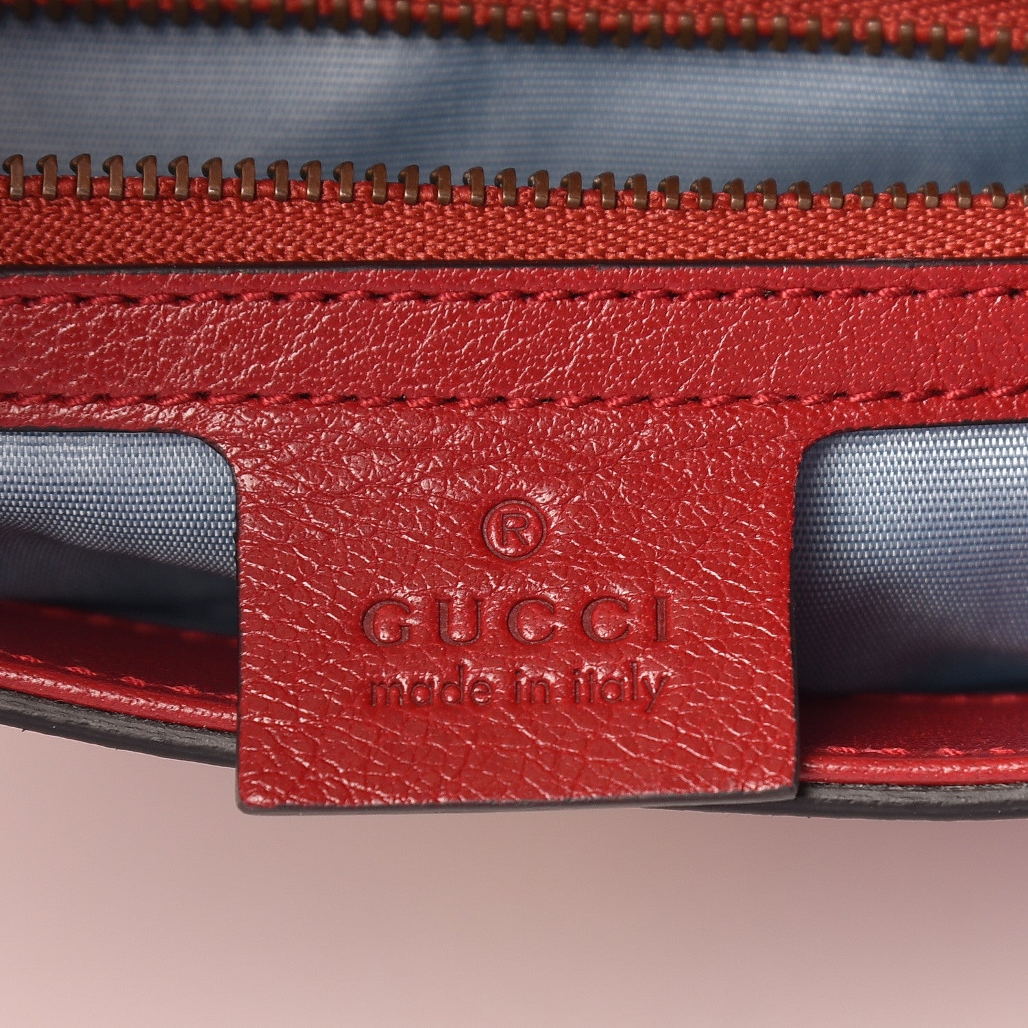 Gucci Calfskin Diagonal GG Medium Thiara Double Envelope Shoulder Bag Black Red 9 of 18