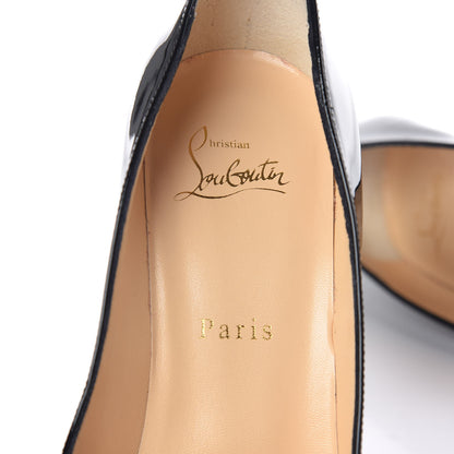 Christian Louboutin Patent Bianca 140 Pumps 38 Black 7 of 9