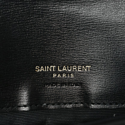 Saint Laurent Grained Calfskin Monogram Phone Holder Crossbody Black 6 of 9