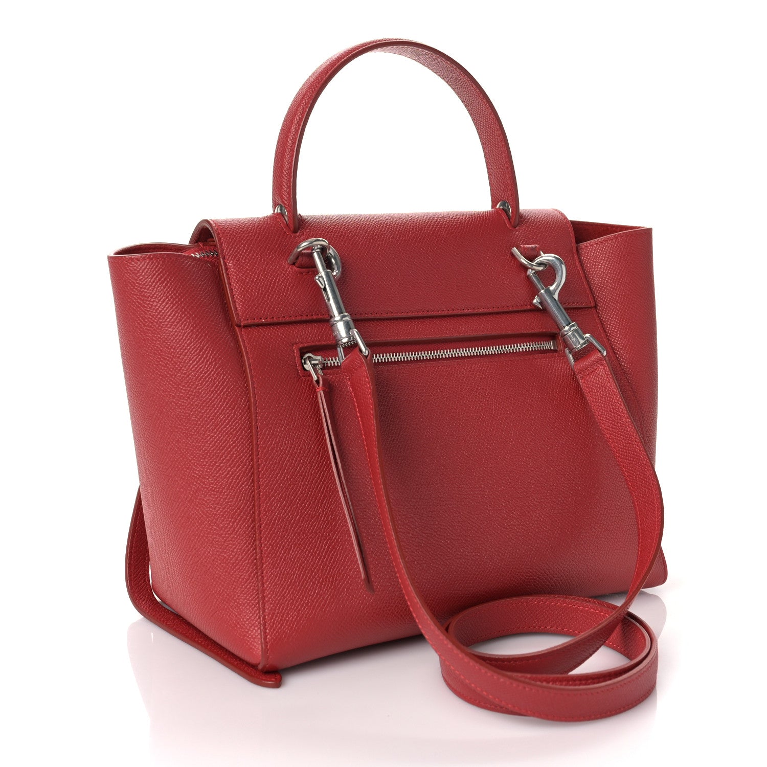 Celine Baby Grained Calfskin Micro Belt Bag Coquelicot 3 of 10