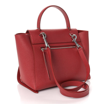 Celine Baby Grained Calfskin Micro Belt Bag Coquelicot 3 of 10