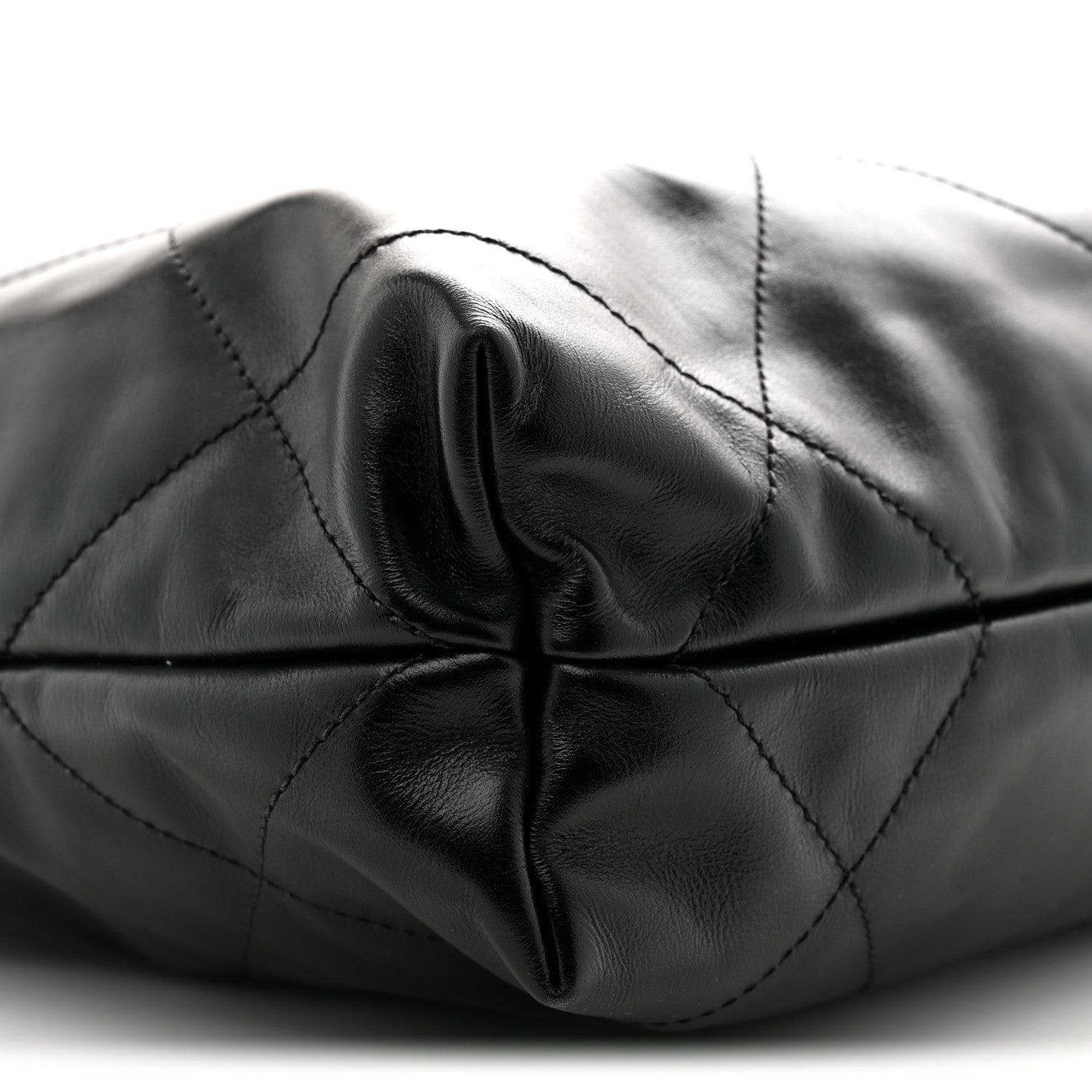 Chanel Shiny Calfskin Quilted Small Chanel 22 Black 10 of 11