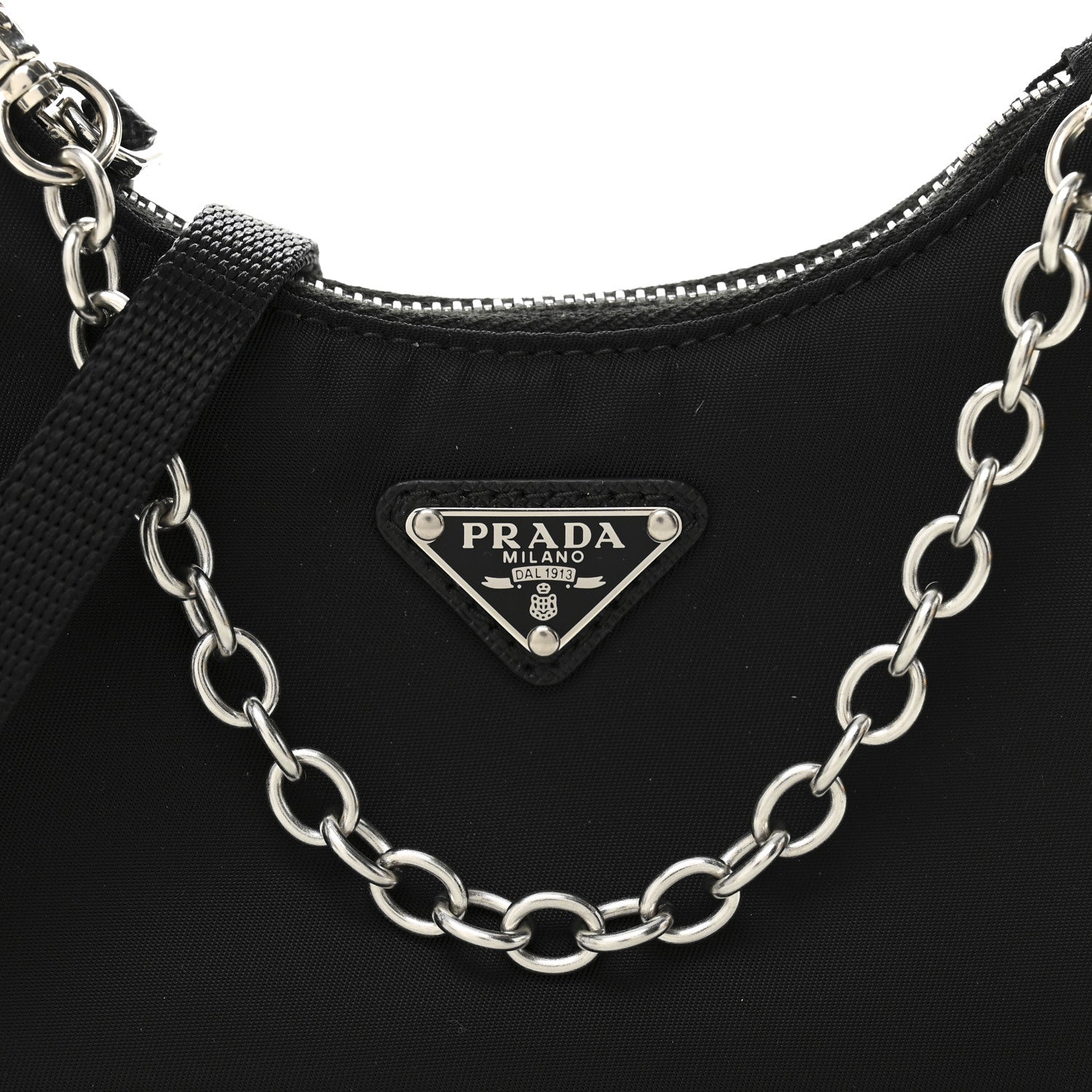 Prada Tessuto Nylon Mini Re-Edition 2000 Shoulder Bag Black 7 of 10