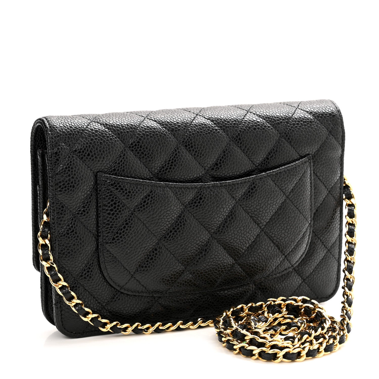 Chanel Caviar Quilted Wallet On Chain WOC Black 3 of 12